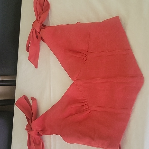 Cute crop top color redish orange - Picture 3 of 6